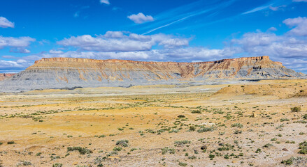 Spectacular view of Factory Butte in Utah.