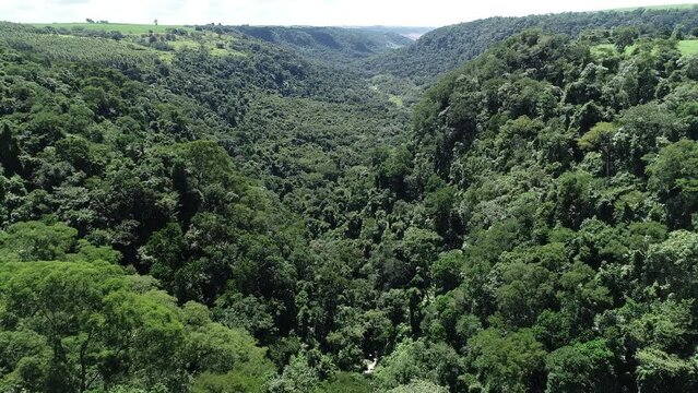 Cassorova Waterfall, Cassorova Ecopark - Brotas, S&atilde;o Paulo, Brazil