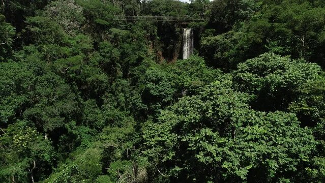 Cassorova Waterfall, Cassorova Ecopark - Brotas, S&atilde;o Paulo, Brazil