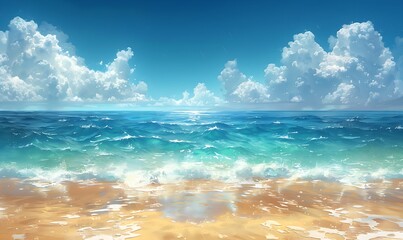 Golden sands of endless beaches and clear skies on the horizon