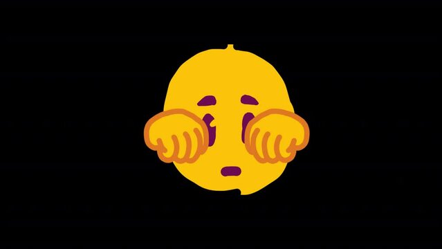 Three hand drawn scribble doodle emojis on a trasparent alpha channel. Emoji rubbing eyes, emoji picking his nose, yawning emoji animation.