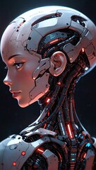 Fototapeta premium Synthetic Sanctuary: Refuge in the Digital Realm. AI Generated