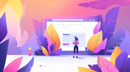 A well-designed landing page with clear calls-to-action and compelling visuals, driving conversions and capturing leads - obrazy, fototapety, plakaty