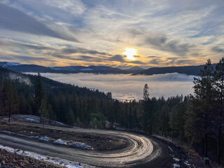 Sunset over the Lake
