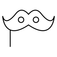 movember, moustache vector icon, moustache for web site, fashion decoration and barbershop symbol
