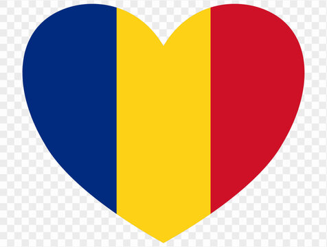 recommend clip art: Romania in heart shape isolated  on  transparent  background. vector illustration