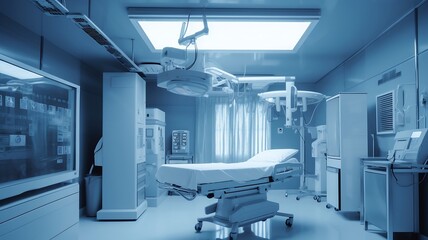 x-ray image of modern operating room in hospital