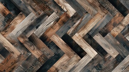 Create warmth with a wood tile flooring illustration for a background template, Ai Generated.