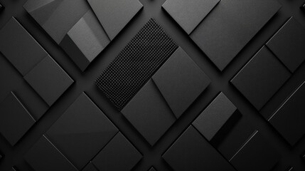 Fototapeta premium Experience luxury in an abstract modern black background. Ai Generated.