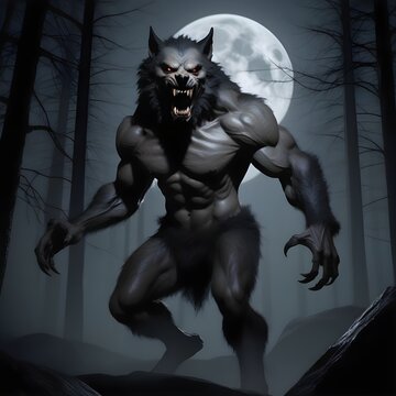 Werewolf character. Image AI