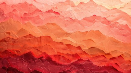 Red and orange hues paint an abstract landscape, Ai Generated. - Powered by Adobe