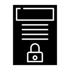 Obraz premium lock document