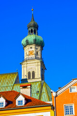 Fototapeta na wymiar Haller Pfarrkirche St. Nikolaus, Hall in Tirol (Österreich)