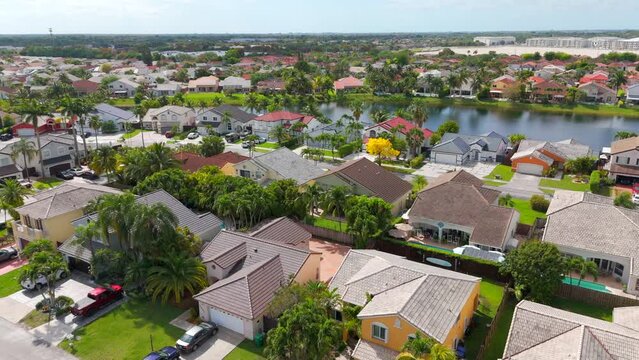 Residential neighborhoods Kendall The Hammocks Miami flyover