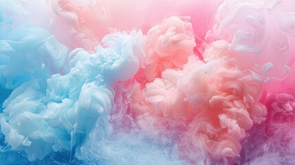 Colorful cotton candy in soft pastel color