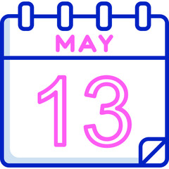 13 May Vector Icon Design