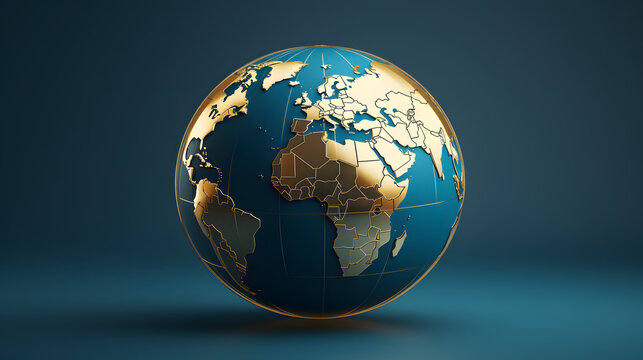 Global Business Icon 3d