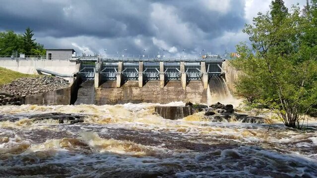 High Falls Flowage Dam in Marinette County Wisconsin