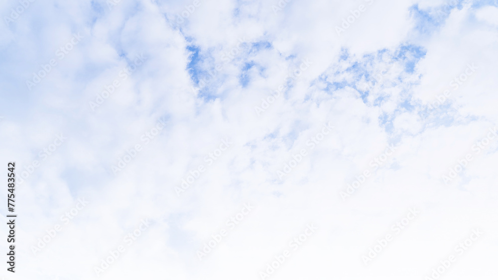 Wall mural blue sky with clouds in tokyo japan.