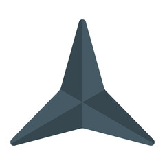 Fototapeta premium makibishi shuriken icon 
