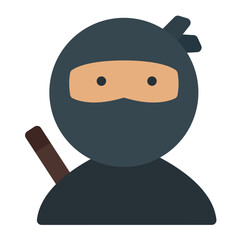 ninja character with sword icon  © Muhammad Nur