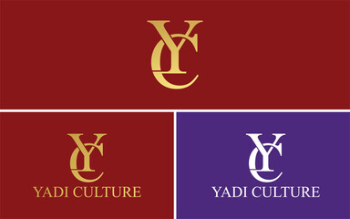 minimalist YC logo design, YC monogram logo