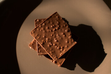 Cocoa elegance on a plate
