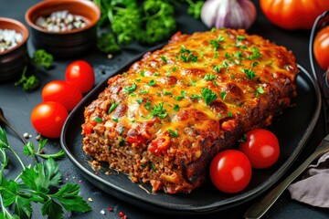meatloaf, meat loaf, barbeque meatloaf, bbq meatloaf, meatball meatloaf, barbecue meatloaf, beef meatloaf, pork meatloaf, meatloaf potatoes, meatloaf plate - obrazy, fototapety, plakaty