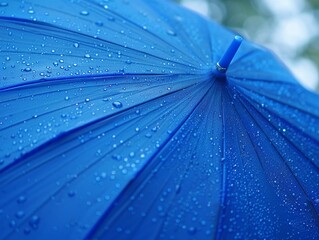 Rain drops on leaf and window with water drops, surrounded by nature's elements: flower, light, and dandelion A vibrant illustration capturing the beauty of rain and foliage