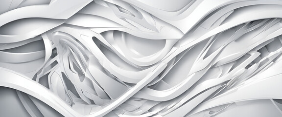 Abstract White Futuristic Background blurry