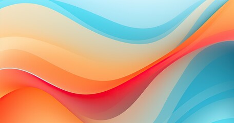 colorful, space-themed asptract forms wallpaper. using the colors cyan and orange, stylized style