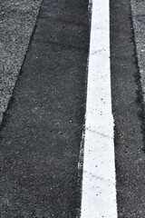 舗装された道路と白線