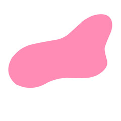 pink blob shape 