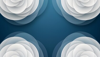 Modern blue white abstract presentation background with empty space for text in the middle