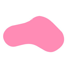 pink blob shape 