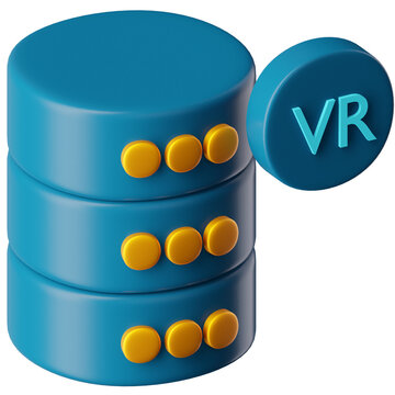 3D Icon Virtual Storage Illustration