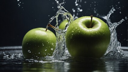 apple and water