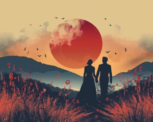 couple Session Smoothing Calming Rhythms Innovative Vector Landscapes ,