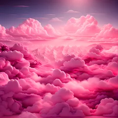 Fotobehang maroon color fantasy style clouds 3d Background wallpaper © Ivanda