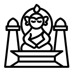 Buddha Statue Icon