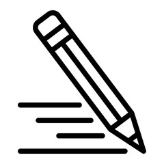pencil line icon