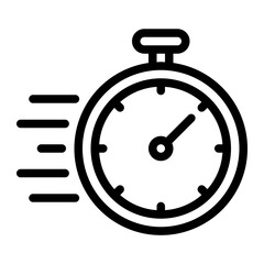 stopwatch line icon