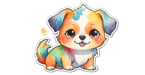 cute dog vector isolated.
