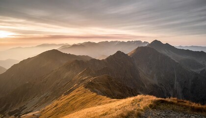 scenic view of fagaras mountains during sunrise