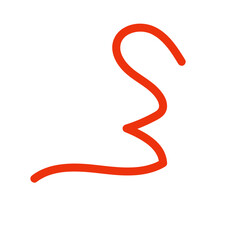 Orange abstract wavy lines vector