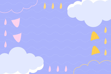 Flat desigen baby shower new born vector background template