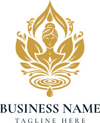 Obraz premium Beauty floral emblem logo, luxury, elegant, salon, spa