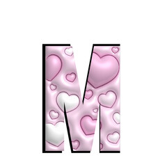 pink and silver hearts - obrazy, fototapety, plakaty