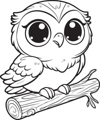 owl coloring page