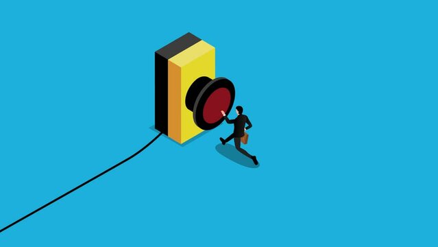 Push button call for emergency help